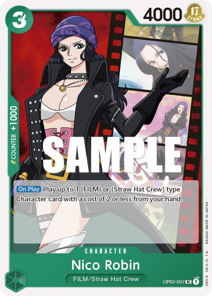 Nico Robin OP02-037 Paramount War Card