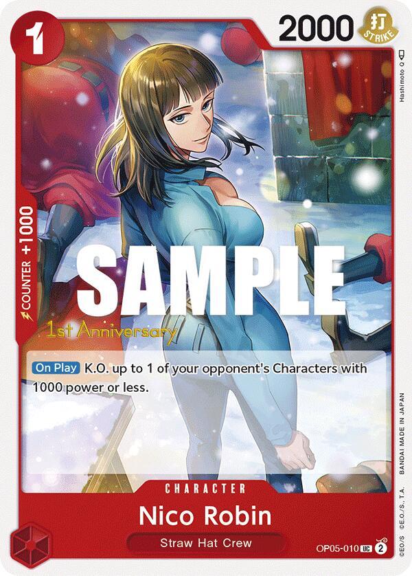 Nico Robin OP05-010 Awakening of the New Era: 1st Anniversary Tournament Cards Card