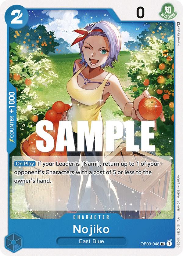 Nojiko OP03-048 Pillars of Strength Card