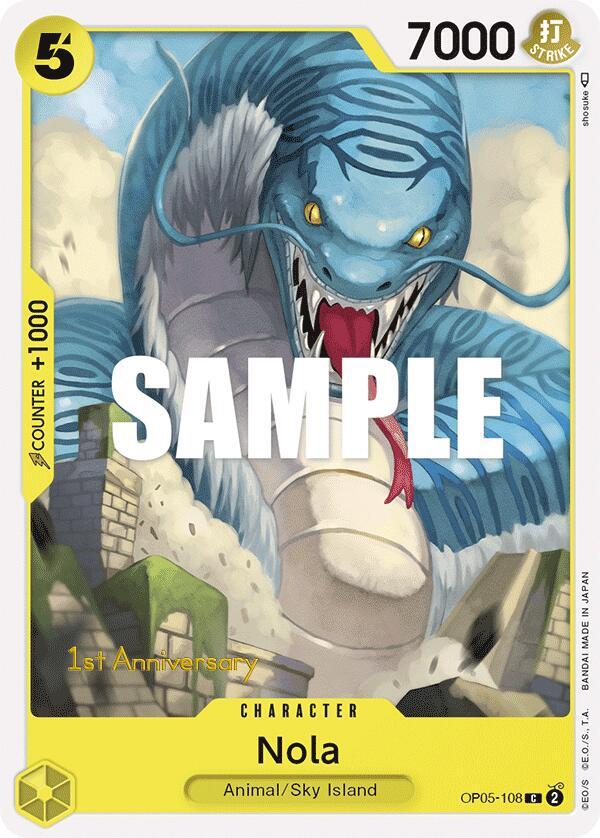 Nola OP05-108 Awakening of the New Era: 1st Anniversary Tournament Cards Card
