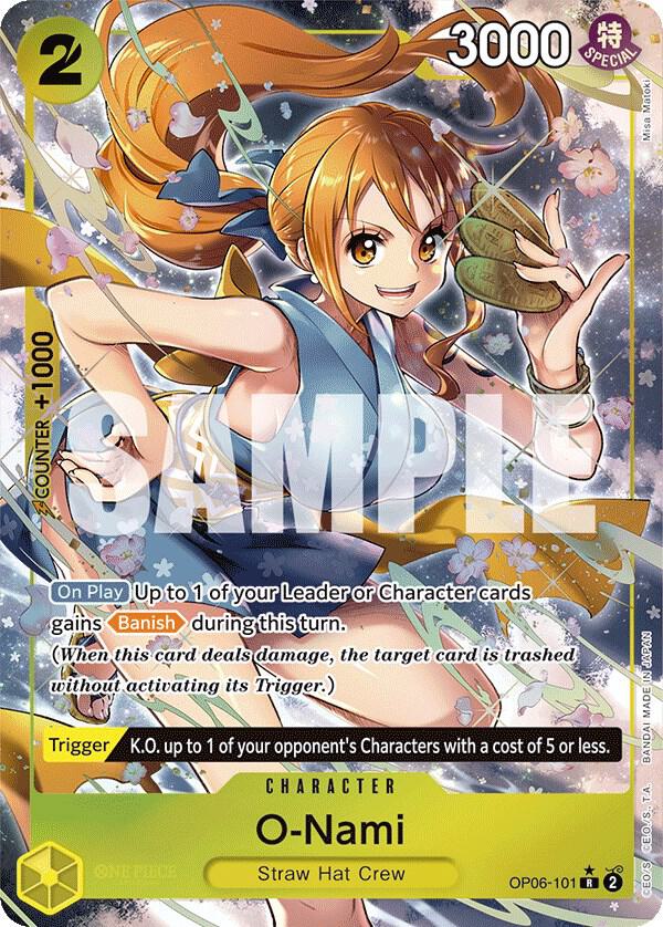 O-Nami (Alternate Art) OP06-101 Wings of the Captain Card
