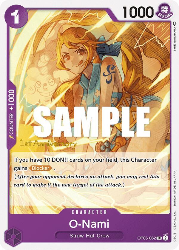 O-Nami OP05-062 Awakening of the New Era: 1st Anniversary Tournament Cards Card