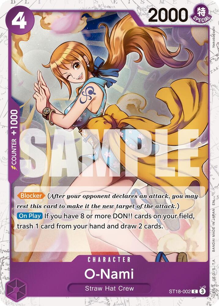 O-Nami (Pirate Foil) ST18-002 Premium Booster -The Best- Vol. 2 Card