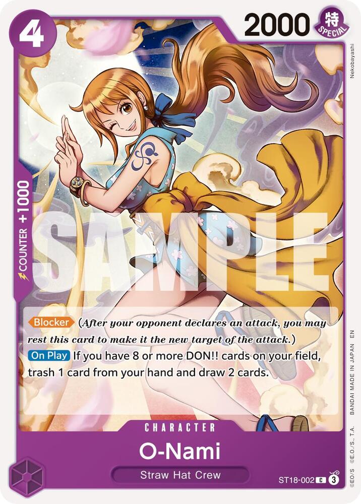 O-Nami (Reprint) ST18-002 Premium Booster -The Best- Vol. 2 Card