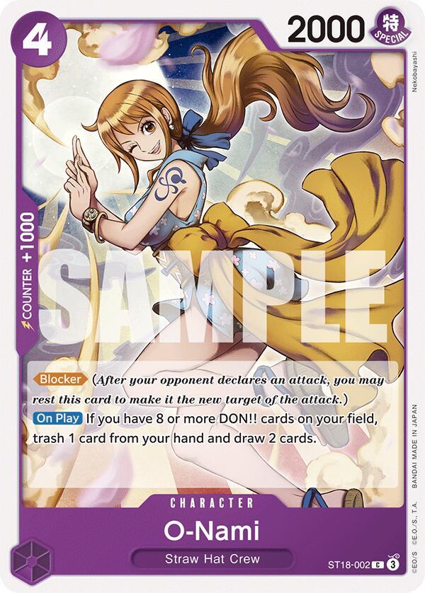 O-Nami ST18-002 Starter Deck 18: PURPLE Monkey.D.Luffy Card