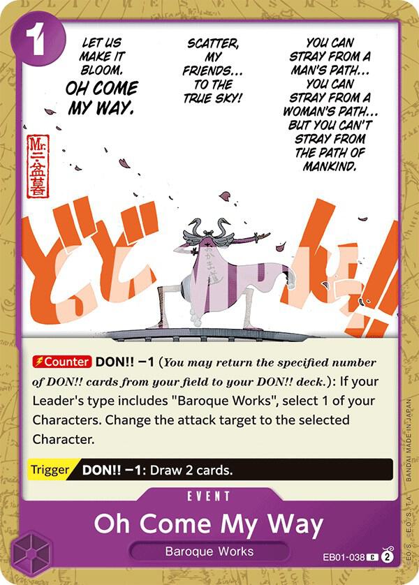 Oh Come My Way EB01-038 Extra Booster: Memorial Collection Card