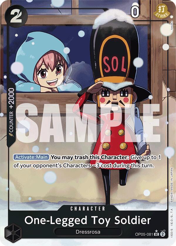 One-Legged Toy Soldier (Alternate Art) OP05-081 Premium Booster -The Best- Card