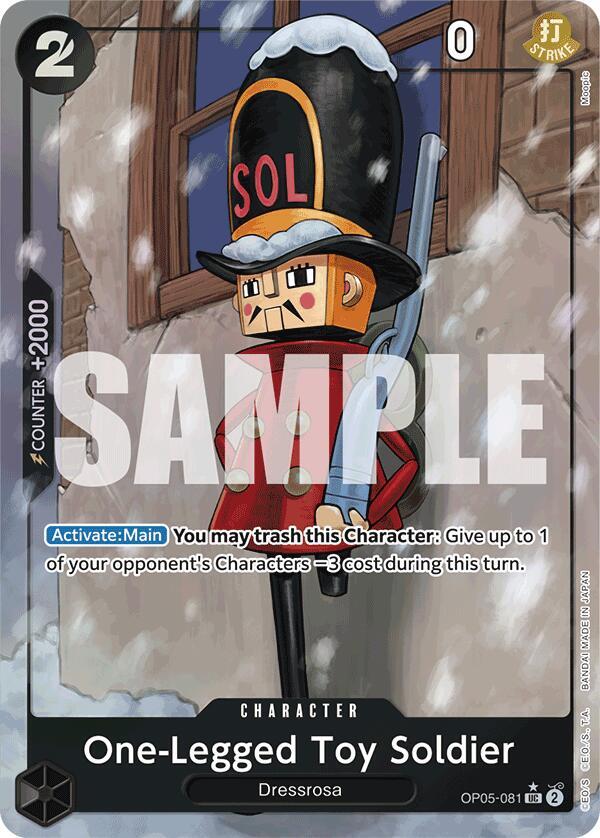 One-Legged Toy Soldier (Full Art) OP05-081 Premium Booster -The Best- Card