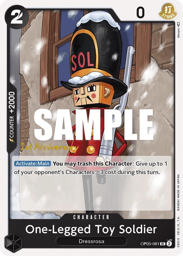 One-Legged Toy Soldier OP05-081 Awakening of the New Era: 1st Anniversary Tournament Cards Card