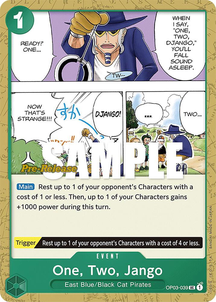 One, Two, Jango OP03-039 Pillars of Strength Pre-Release Cards Card
