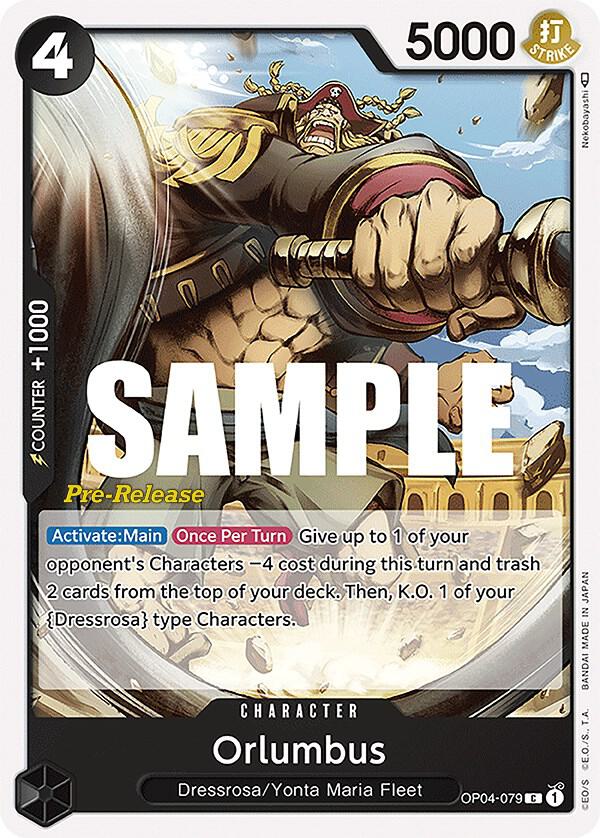 Orlumbus OP04-079 Kingdoms of Intrigue Pre-Release Cards Card
