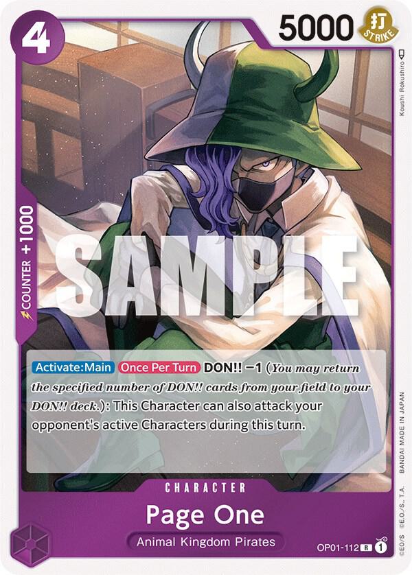 Page One OP01-112 Romance Dawn Card
