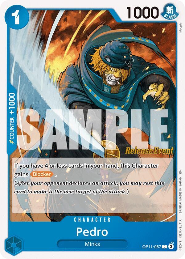 Pedro OP11-057 A Fist of Divine Speed Release Event Cards Card