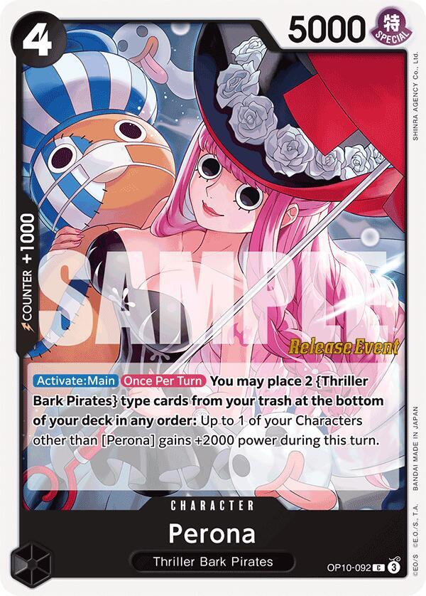 Perona (092) OP10-092 Royal Blood Release Event Cards Card