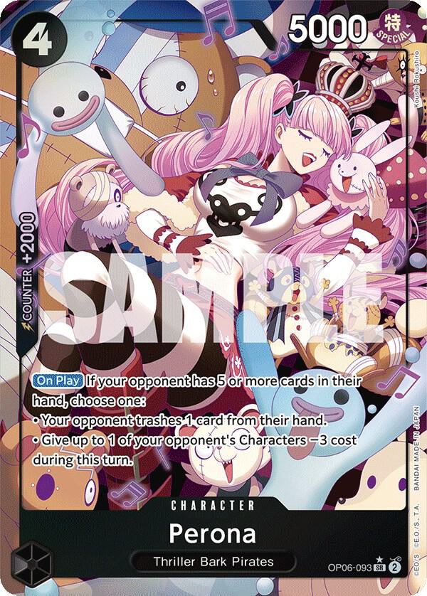 Perona (093) (Alternate Art) OP06-093 Wings of the Captain Card