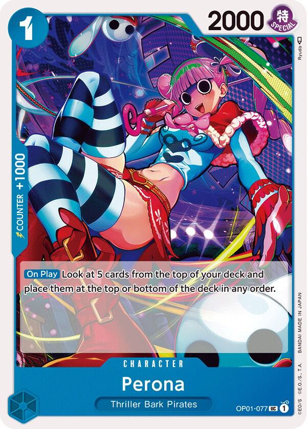 Perona OP01-077 Romance Dawn Card