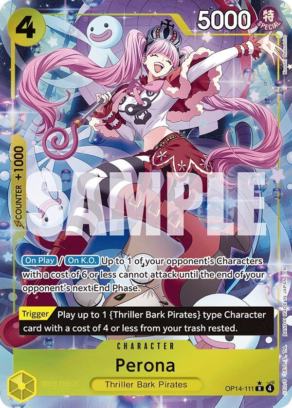 Perona - OP14-111 (Alternate Art) OP14-111 The Azure Sea's Seven Card