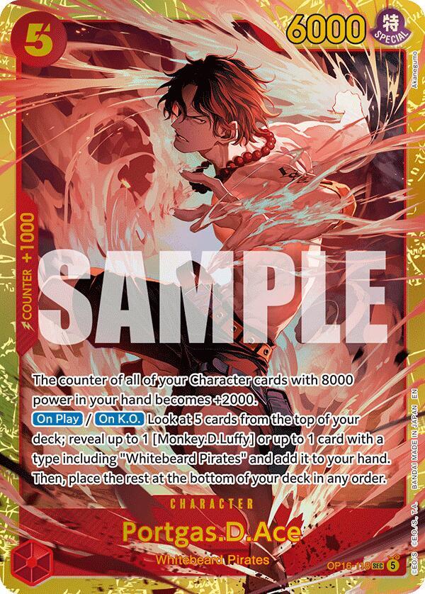 Portgas.D.Ace (118) OP16-118 The Time of Battle Card