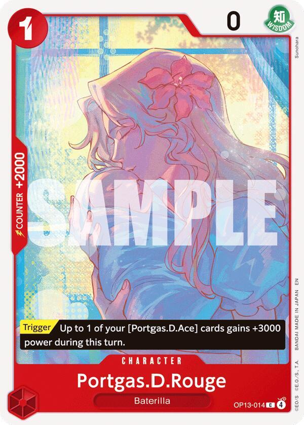 Portgas.D.Rouge OP13-014 Carrying On His Will Card