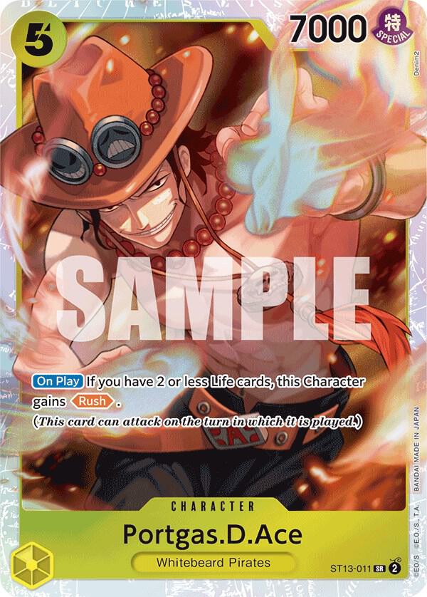 Portgas.D.Ace (011) ST13-011 Ultra Deck: The Three Brothers Card