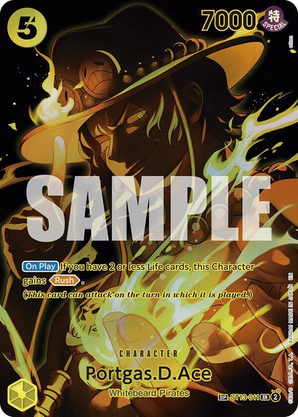 Portgas.D.Ace (SP) ST13-011 Legacy of the Master Card