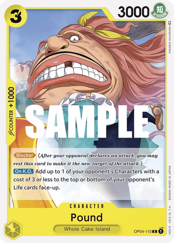 Pound OP04-110 Kingdoms of Intrigue Card