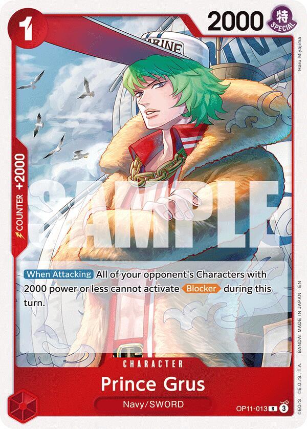 Prince Grus OP11-013 A Fist of Divine Speed Card