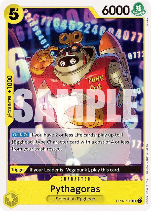 Pythagoras OP07-105 500 Years in the Future Card