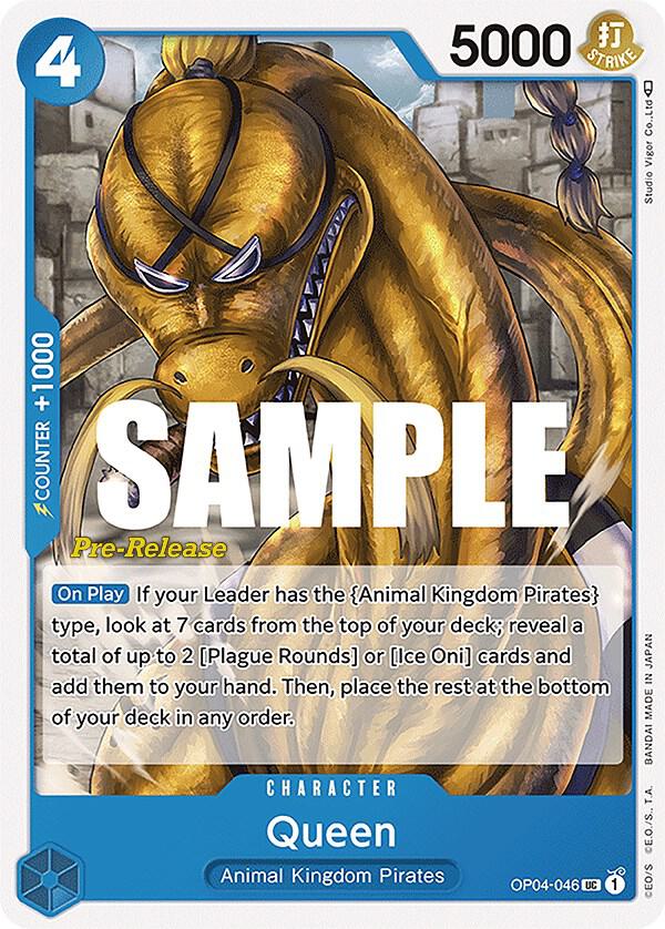 Queen OP04-046 Kingdoms of Intrigue Pre-Release Cards Card