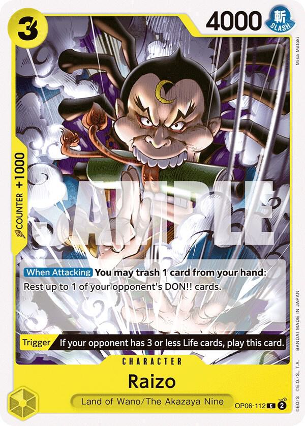 Raizo OP06-112 Wings of the Captain Card