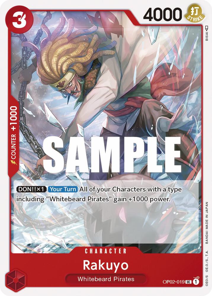 Rakuyo OP02-019 Paramount War Card