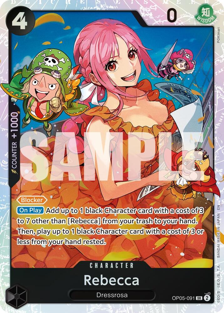 Rebecca (Reprint) OP05-091 Premium Booster -The Best- Vol. 2 Card
