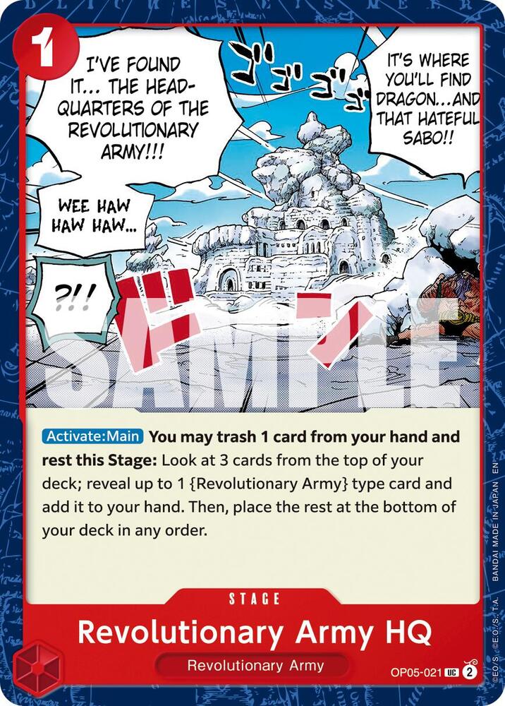 Revolutionary Army HQ (Reprint) OP05-021 Premium Booster -The Best- Vol. 2 Card