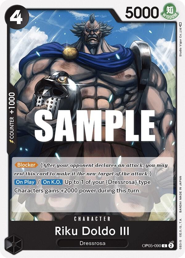 Riku Doldo III OP05-090 Awakening of the New Era Card