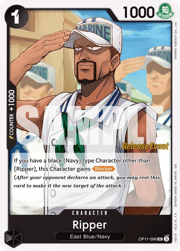Ripper OP11-096 A Fist of Divine Speed Release Event Cards Card