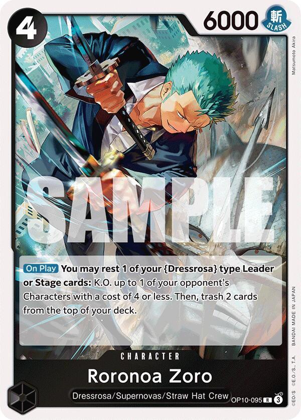 Roronoa Zoro (095) OP10-095 Royal Blood Card