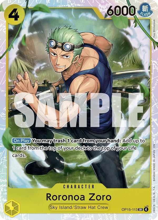 Roronoa Zoro (OP15-113) OP15-113 Adventure on Kami's Island Card