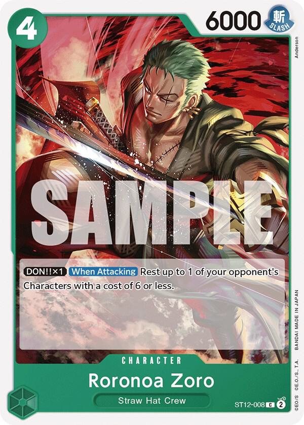 Roronoa Zoro ST12-008 Starter Deck 12: Zoro and Sanji Card