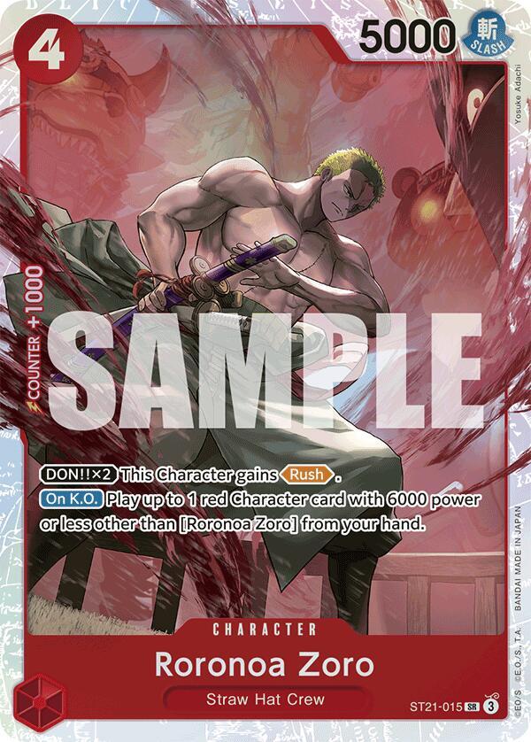 Roronoa Zoro ST21-015 Starter Deck EX: Gear 5 Card