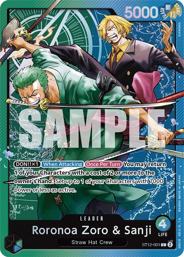 Roronoa Zoro & Sanji ST12-001 Starter Deck 12: Zoro and Sanji Card