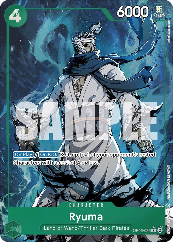 Ryuma (Alternate Art) OP06-036 Premium Booster -The Best- Card