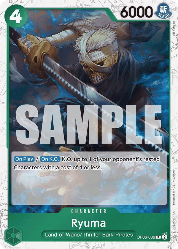 Ryuma (Jolly Roger Foil) OP06-036 Premium Booster -The Best- Card