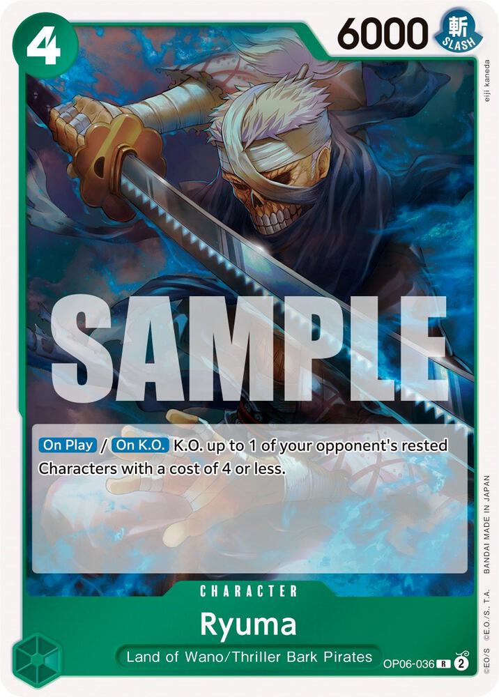 Ryuma OP06-036 Wings of the Captain Card