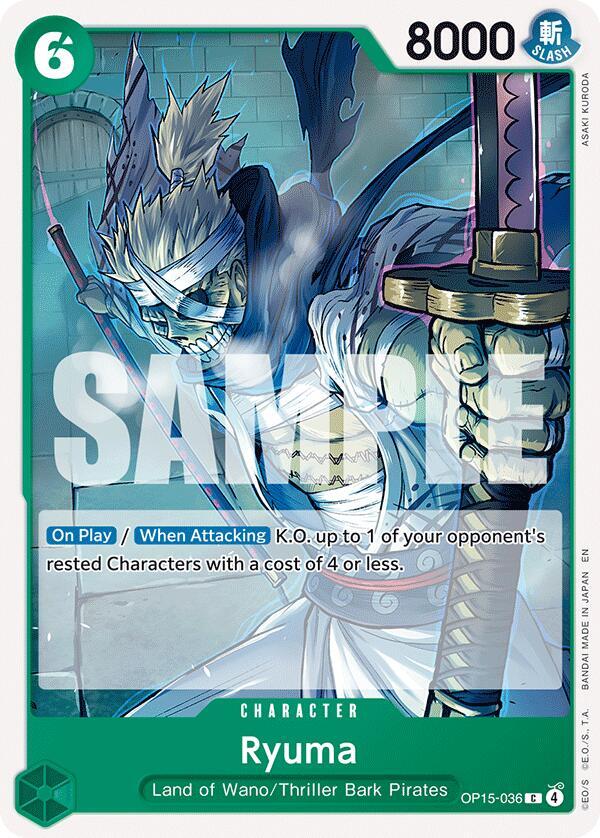 Ryuma OP15-036 Adventure on Kami's Island Card