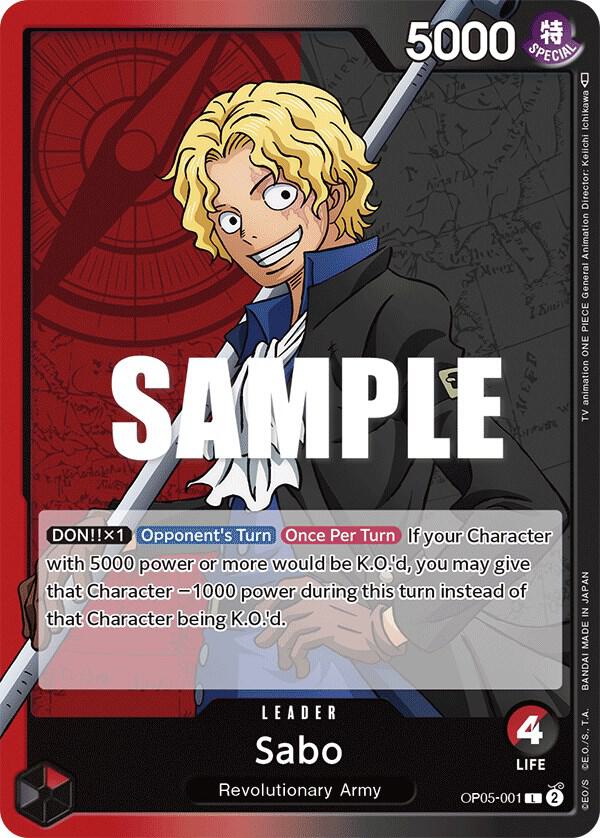 Sabo (001) OP05-001 Awakening of the New Era Card