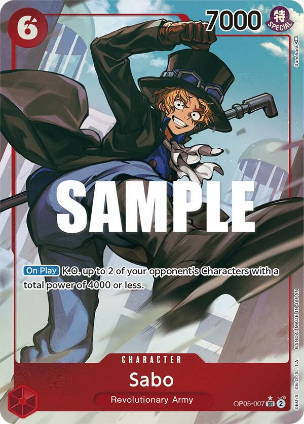 Sabo (007) (Alternate Art) OP05-007 Awakening of the New Era Card