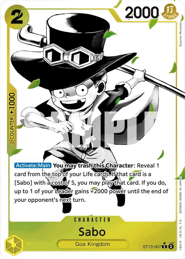 Sabo (007) (Parallel) ST13-007 Ultra Deck: The Three Brothers Card