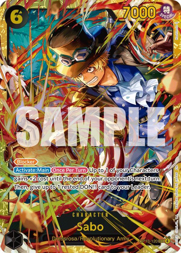 Sabo (120) OP13-120 Carrying On His Will Card
