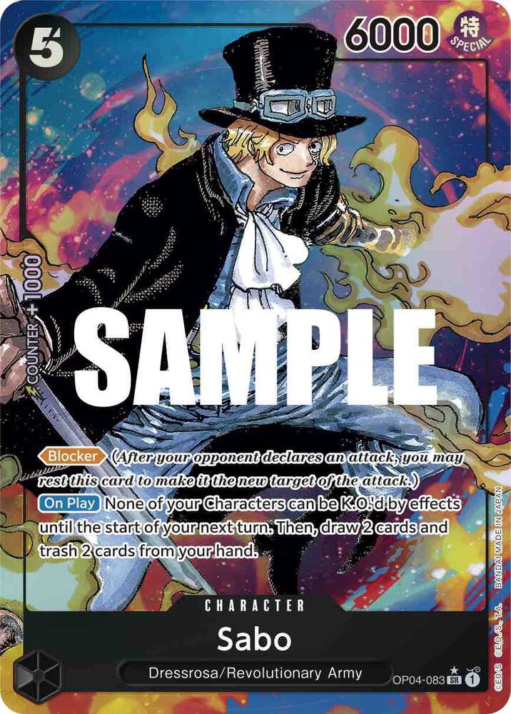 Sabo (Alternate Art) OP04-083 Kingdoms of Intrigue Card