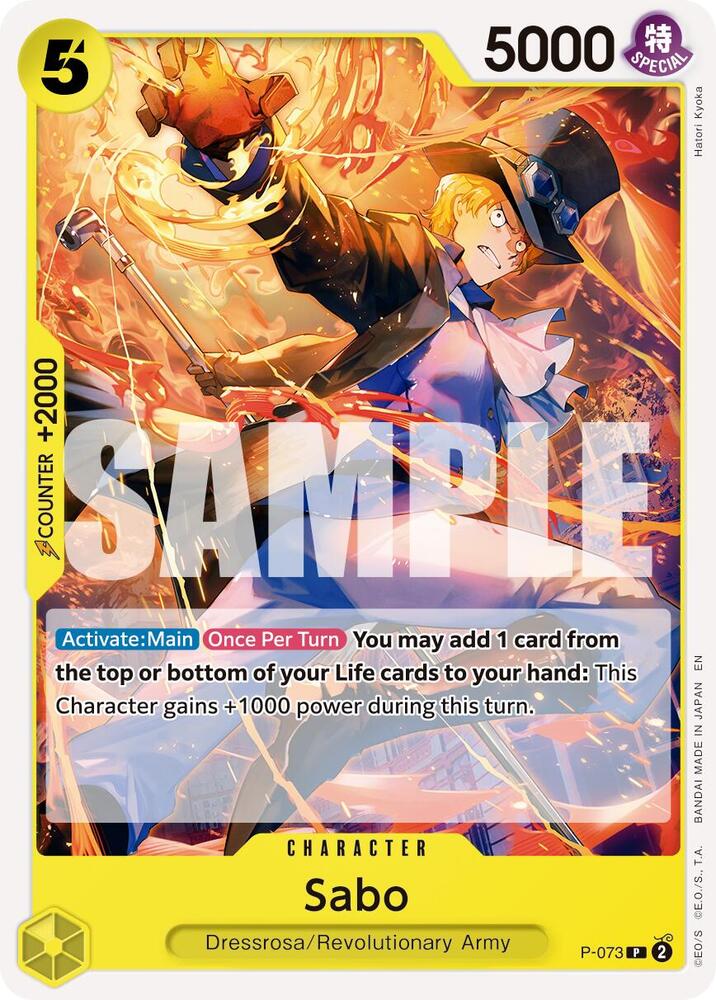 Sabo - P-073 (Pirate Foil) P-073 Premium Booster -The Best- Vol. 2 Card